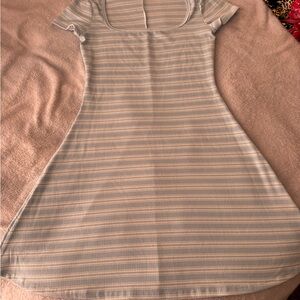 Striped Blue and White Women's Dress